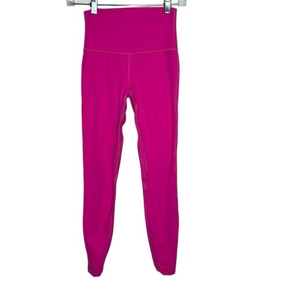 Lululemon Align High Rise 28” Leggings In Sonic Pink. Size 4. - Picture 1 of 7